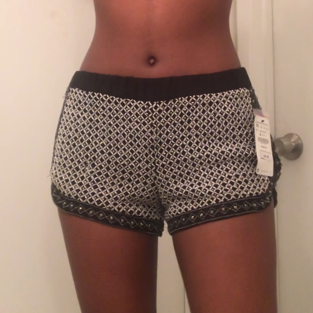 Embellished mini shorts